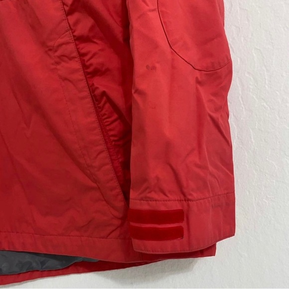 Sims Snowboarding Women’s L Red Hooded Half Zip Windbreaker Jacket - Picture 8 of 9